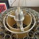 Suspension lamp aluminium Foscarini style vintage space age vintage 1980