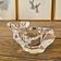 Salt cellars / salt shakers Daum in signed crystal Daum France (set of 2)