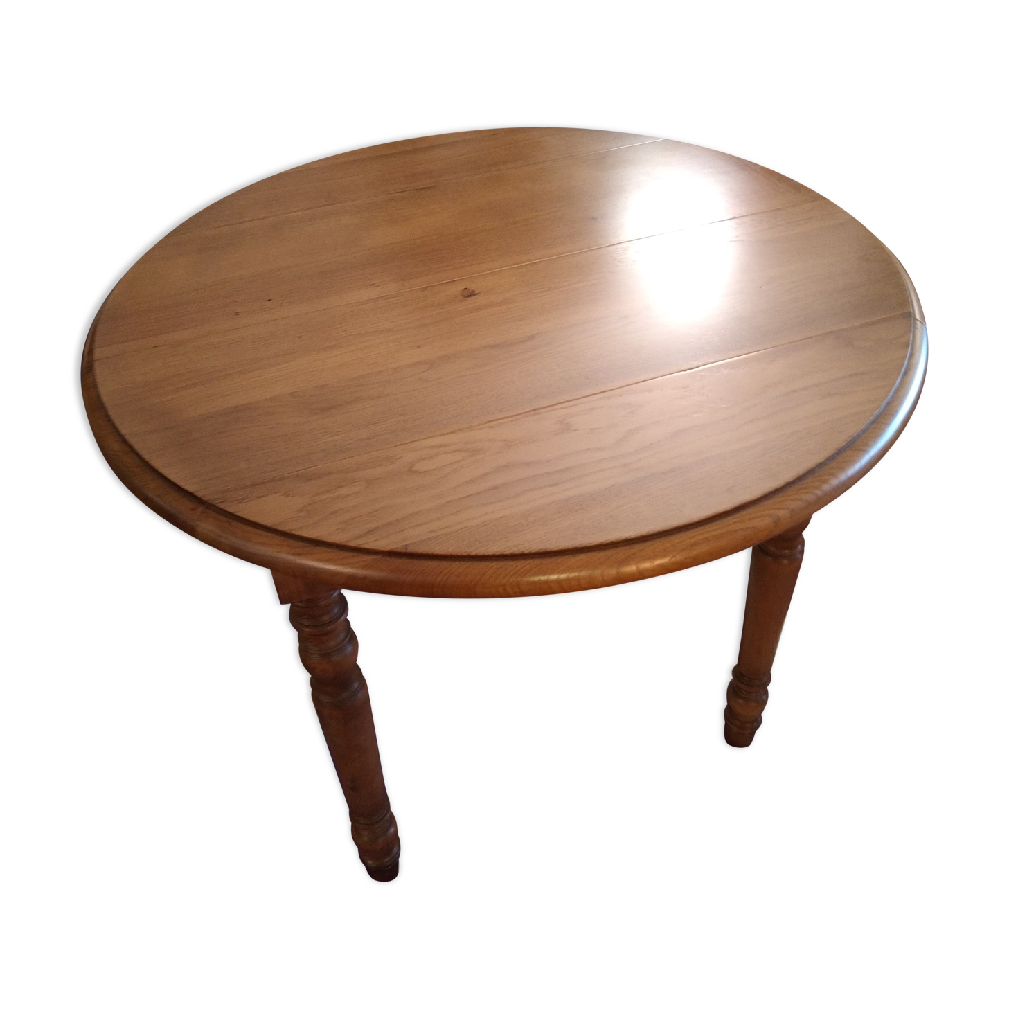Round table 90 cm extensions six feet