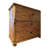 commode ancienne en pin massif