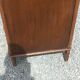 Vintage oak commode with tapered legs from the 1950s.