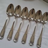 6 large table spoons in Boulenger silver metal