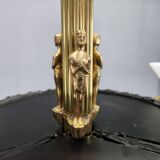 Art Deco chandelier with glass shade, Czechoslovakia, 1930s