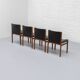 Italian Dining chair set by Tito Agnoli