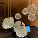 XXL 60s 70s ceiling light hanging lamp cascade lamp Hillebrand Design 60s