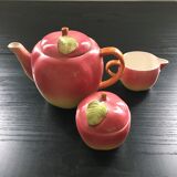 Pink apple tea set