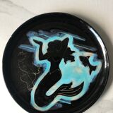 Four plates Vallauris the mermaids