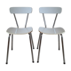 Paire de chaises formica