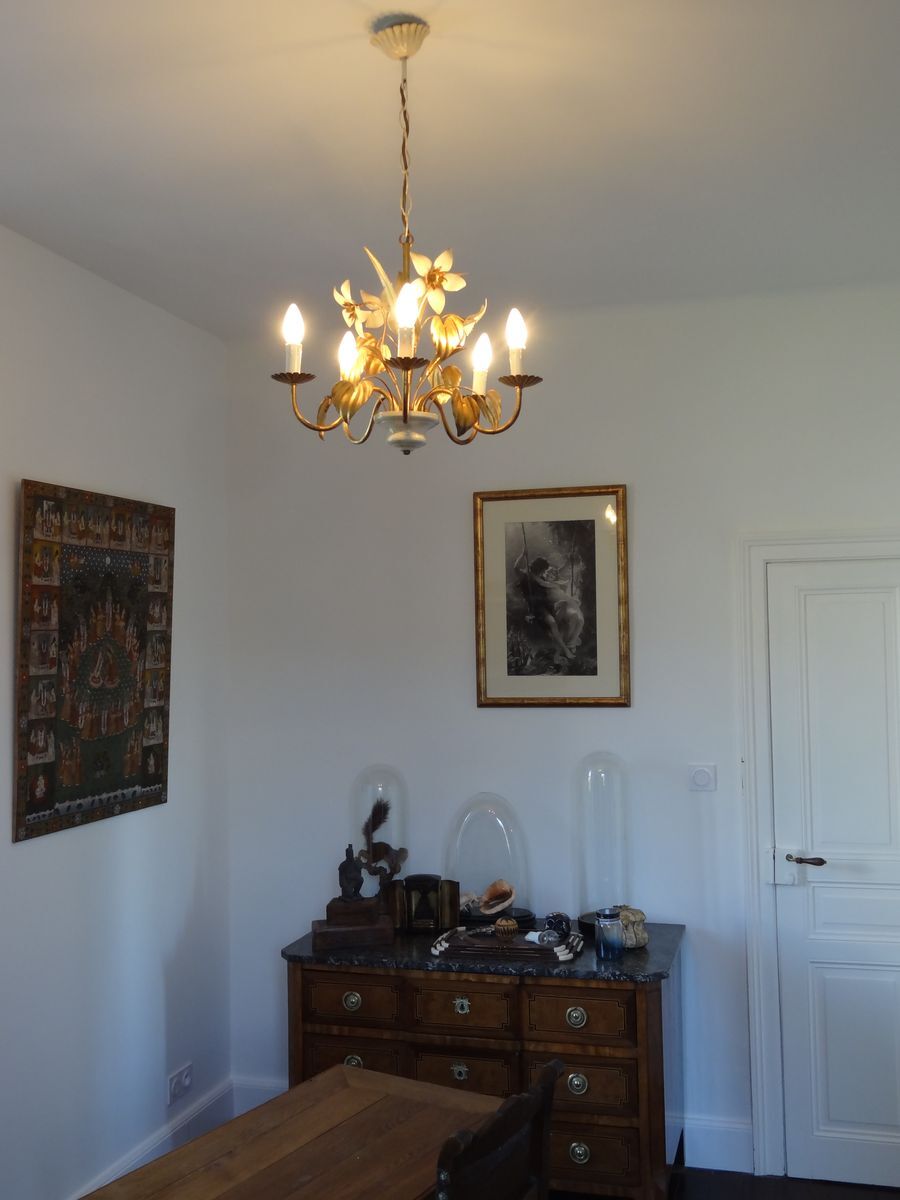 Lustre metal dore and 70's