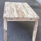 Large extendable Scandinavian dining table made of stripped solid acacia 160-26