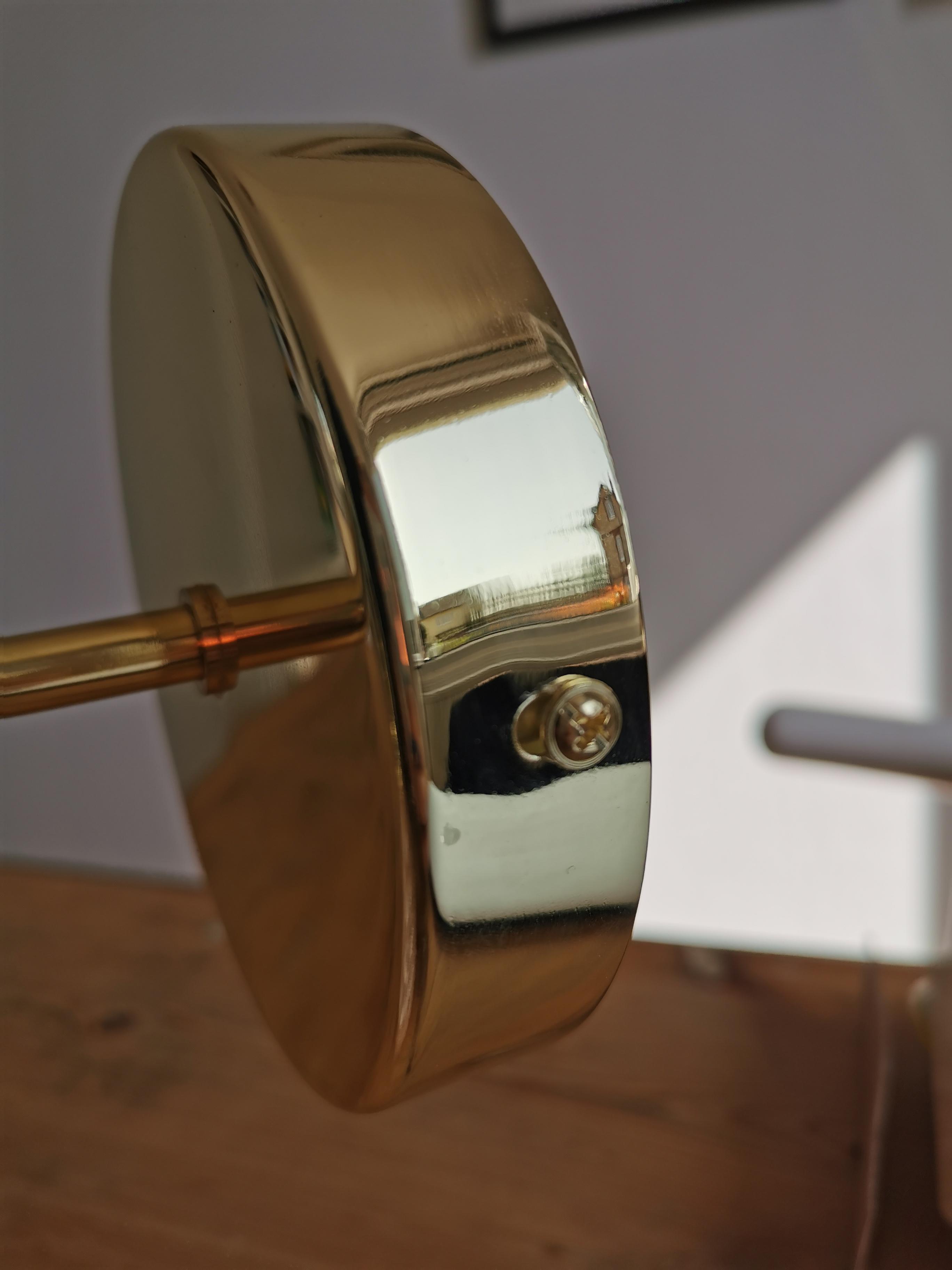Vintage globe wall lamp in pink Clichy glass