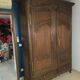 Lorraine wardrobe in solid oak from the 18th century.