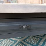 Solid wood coffee table with limed top