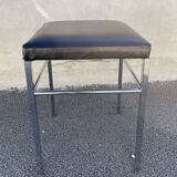 Stool year 70 skaï and chrome metal