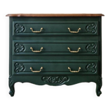 Green vintage chest of drawers