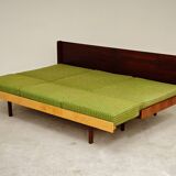 Jitona Sobeslav 1970s Green Fabric Folding Sofa