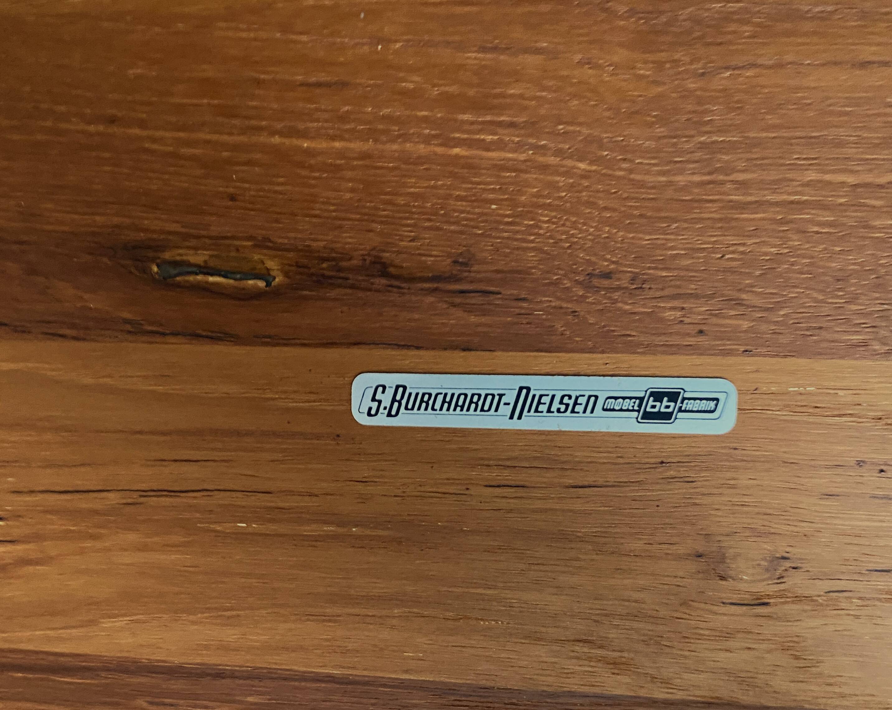 Solid Teak coffee table by S. Burchardt Nielsen 1960s