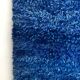 Moroccan Berber carpet Beni Ouarain plain blue mottled 3,19x2.24m