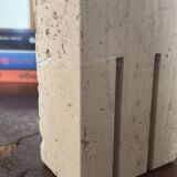 Pair of travertine bookends by Fratelli Mannelli, Italy 1970 vintage
