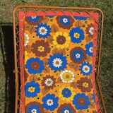 Vintage and new 70s sun lounger