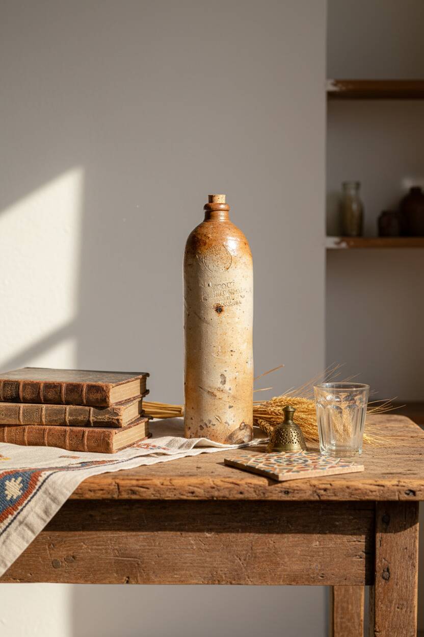 Antique Stoneware Bottle – Collector's Item
