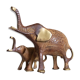Iron and brass elephants