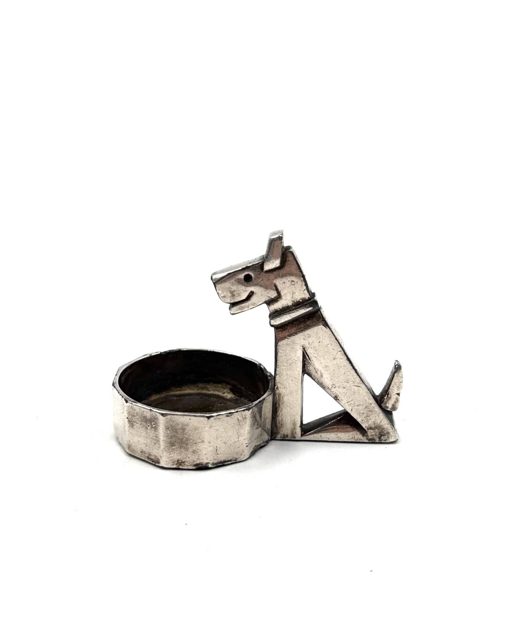 Art Deco Ric & Mac ashtray, Edouard Sandoz, Gallia Christofle France 1930