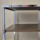 Vintage chrome metal and wood rolling dessert trolley from the 70s-80s.