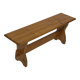 Vintage Pine Bench, 1960s Scandinavian Design small model