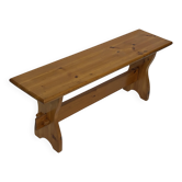 Vintage Pine Bench, 1960s Scandinavian Design small model