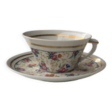 Flowered porcelain service (set of 5)