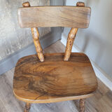 Tree trunk chair, brutalise, vintage