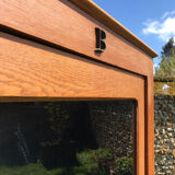 Vintage light oak cashier