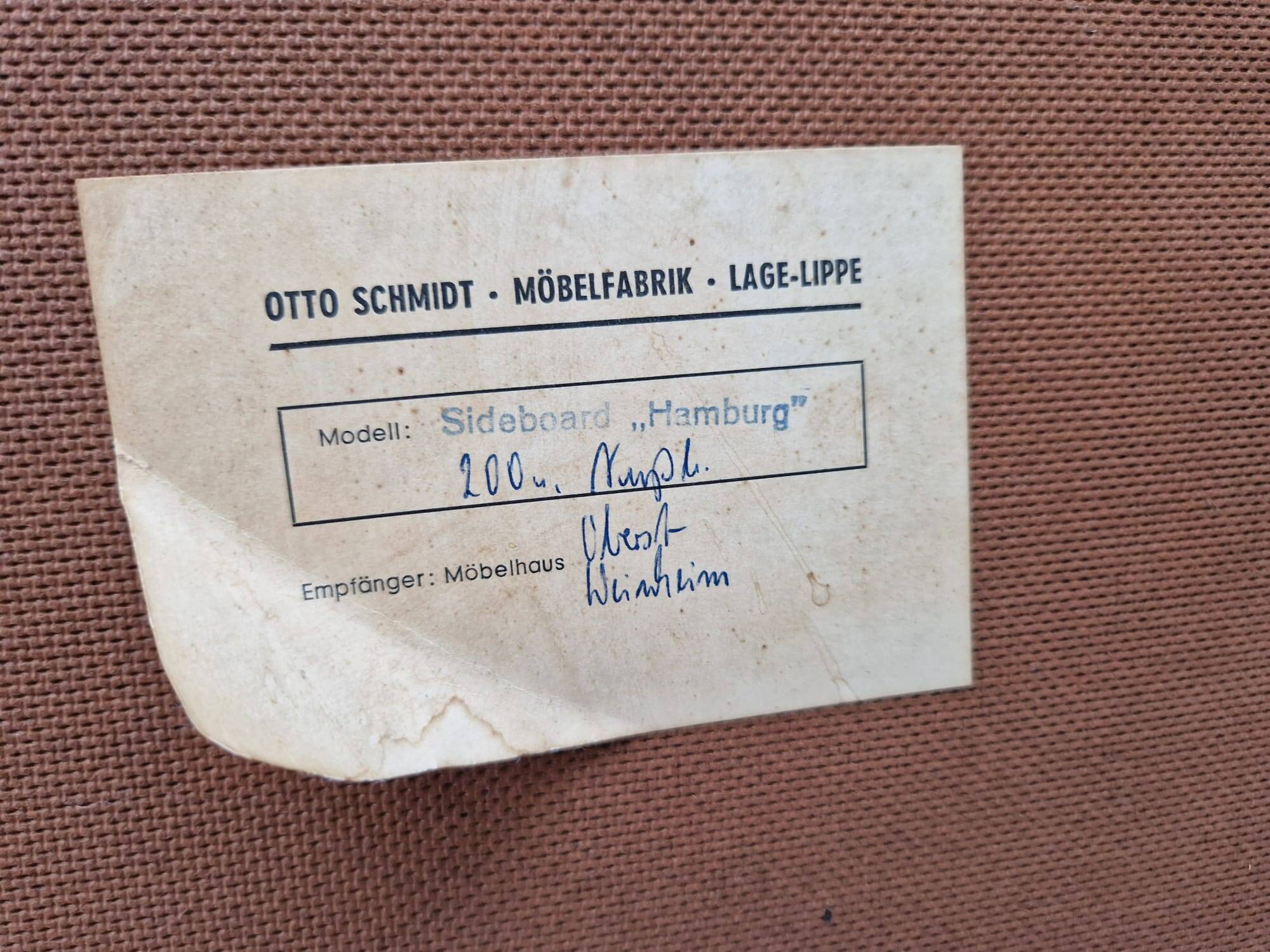 Commode vintage Otto Schmidt Mobelfabrik Allemagne, 1970