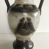 Amphora vase in sandstone signed Guérin