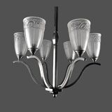 Lustre Art Deco attribué à PETITOT / Des HANOTS