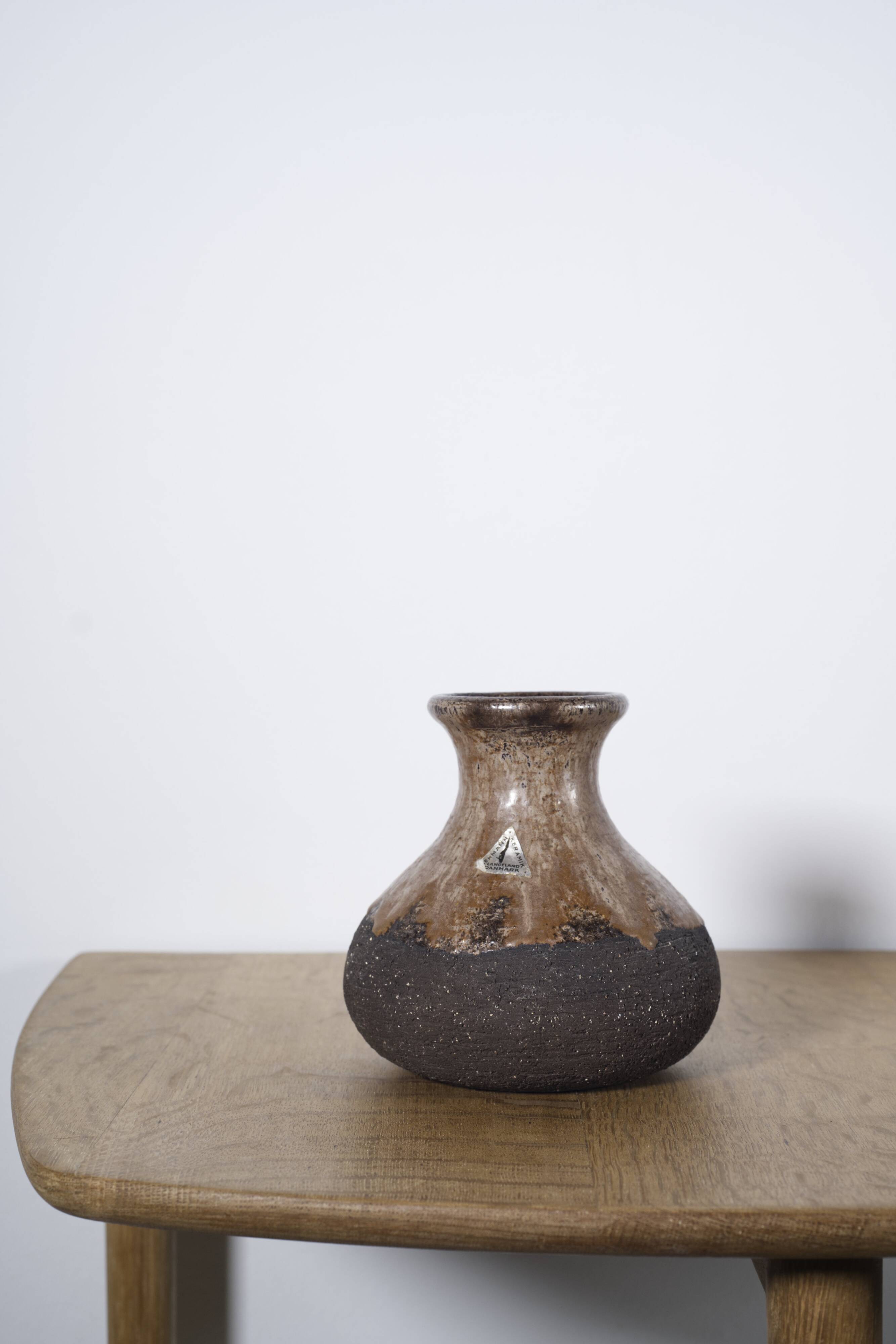 Small ceramic vase, Lehmann Keramik, Denmark 1960S