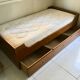 Scandinavian teak bed 70s-80s