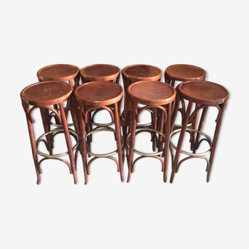 Suite of 8 bistro stools