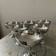 Set of 6 ice cream cups and spoons Letang Rémy 70s