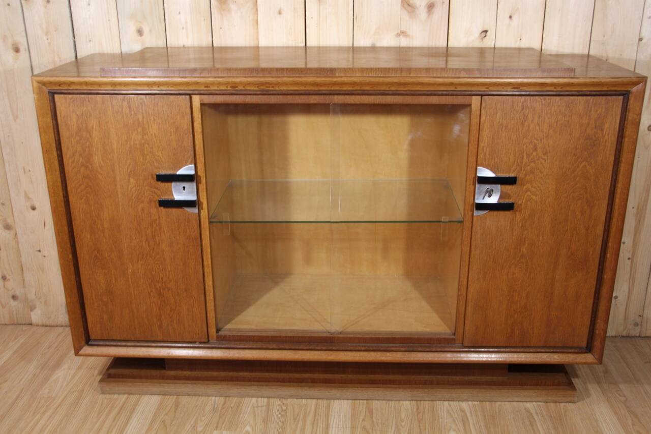 Art Deco Period Sideboard in Light Oak