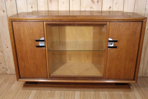 Desserte Buffet d'époque Art Déco En Chêne Clair