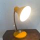 Table lamp années 60 in sheet metal yellow