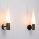Set of two Hans Agne Jakobsson wall lamps with opal glass shades
