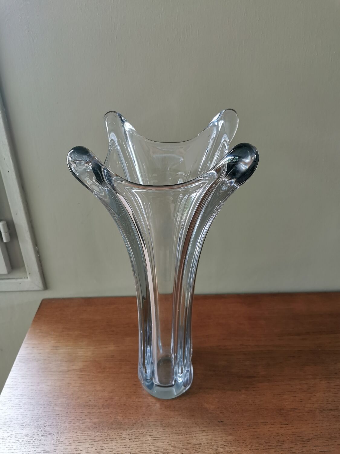 Vintage crystal vase