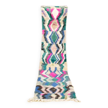 Tapis berbère marocain couloir Boujaad 330 x 70 cm neuf