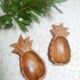 Wooden pineapple raviers
