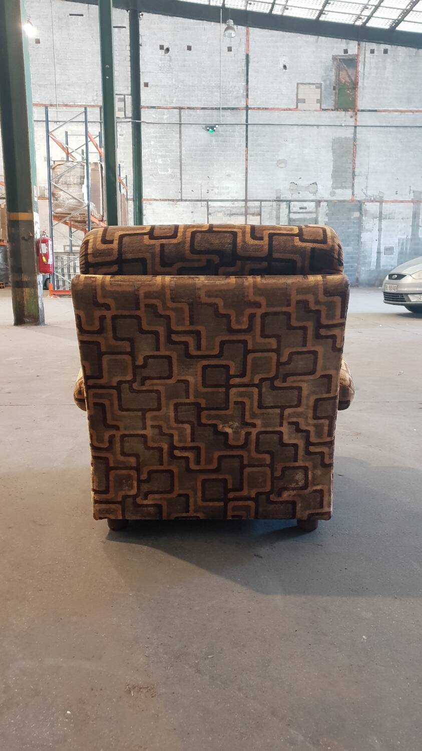 Paire de fauteuils en velours, 1970