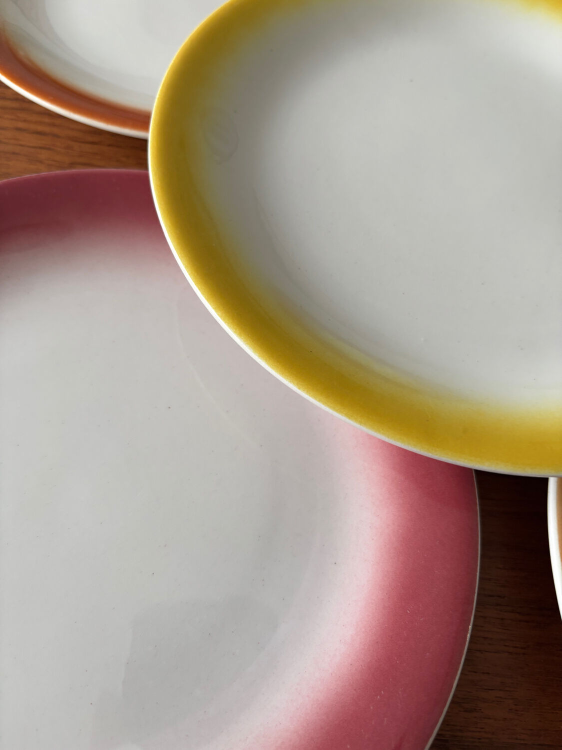 Set of 5 mismatched dessert plates Moulin des Loups – Plates