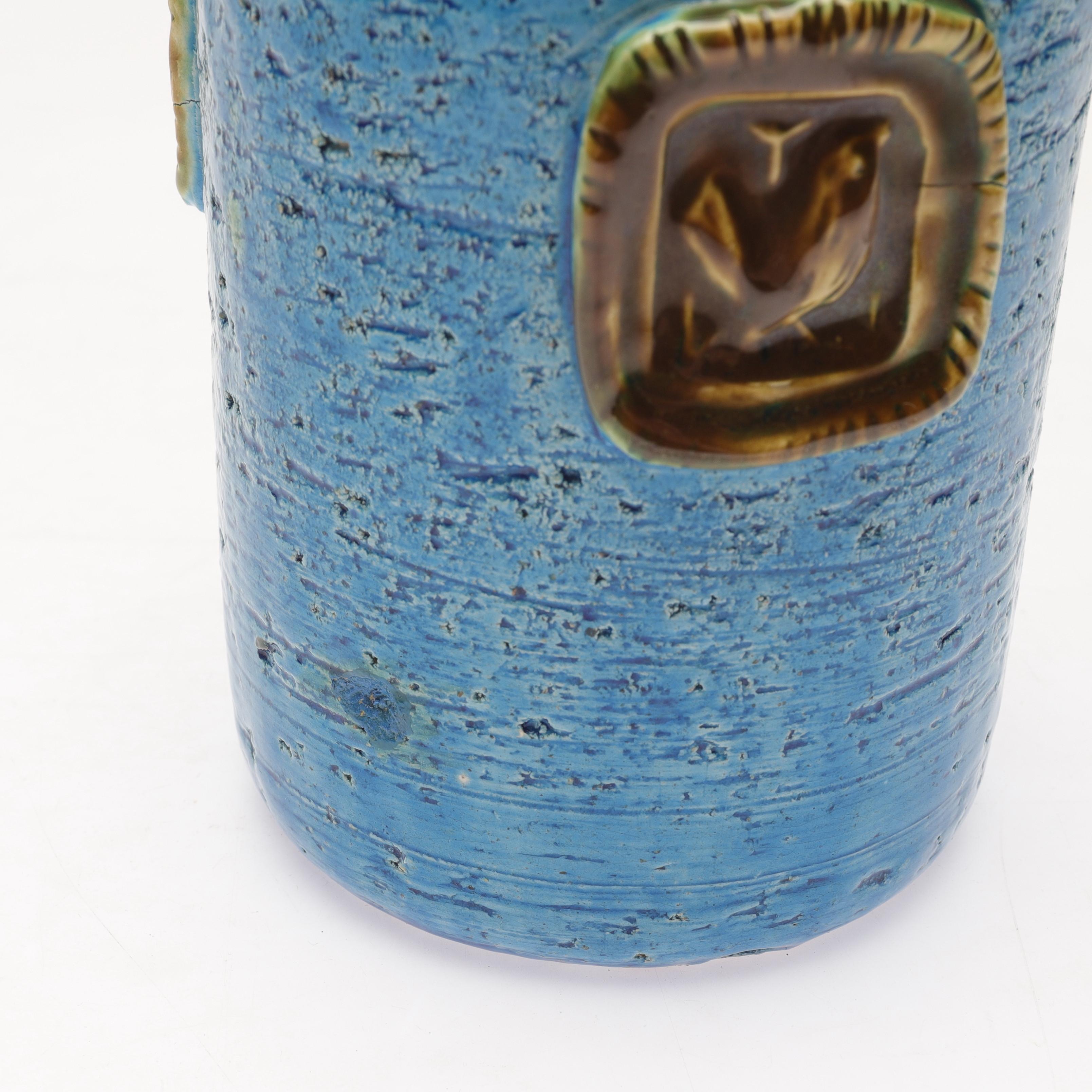 Aldo Londi vase in ceramic from Bitossi, Italy, 1960.